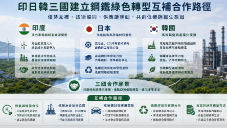 印日韓三國建立鋼鐵綠色轉型互補合作路徑