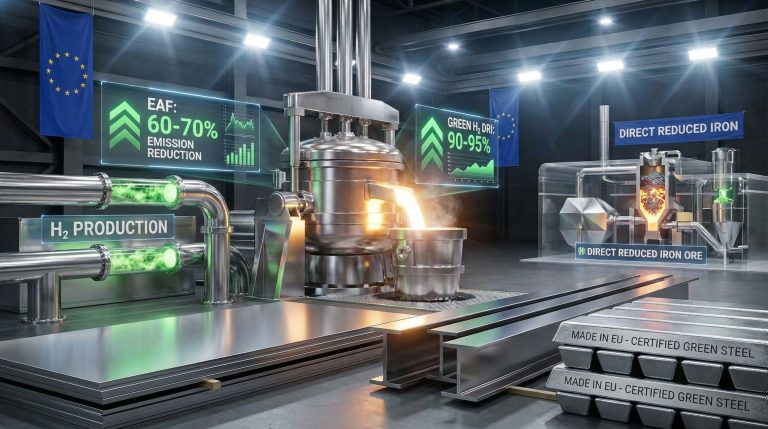 歐洲低排放鋼鐵生產的經濟效益與戰略路徑